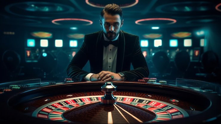 Ilustrasi pengguna smartphone mengakses platform betting menggunakan browser dengan performa lancar